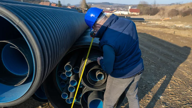 Dimensionarea optimă a țevilor corugate pentru canalizarea apelor pluviale