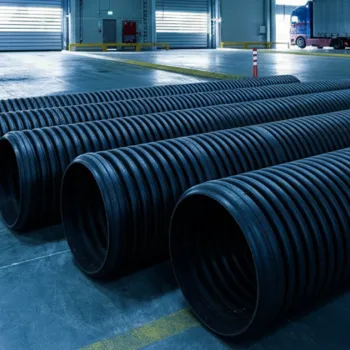 Teava corugata din polietilena HDPE SN8 OD 200/176mm 6m