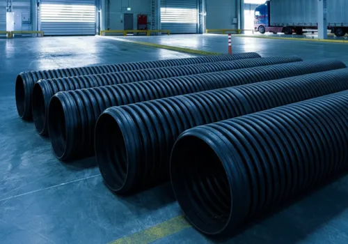 Instalarea țevilor corugate în spații industriale și hale