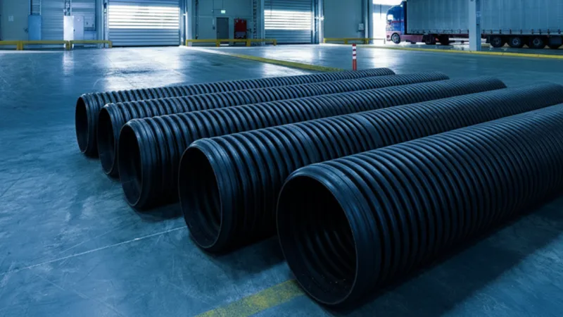 Instalarea țevilor corugate în spații industriale și hale