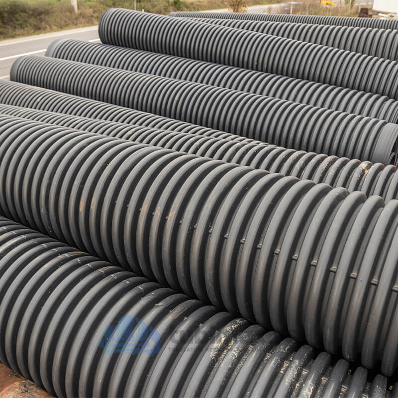 Teava Corugata HDPE SN16 Dint 3000mm cu Ranforsare de Otel