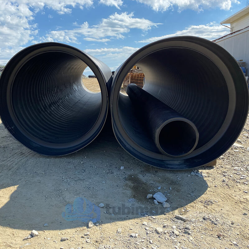 Teava Corugata HDPE SN16 Dint 3000mm cu Ranforsare de Otel