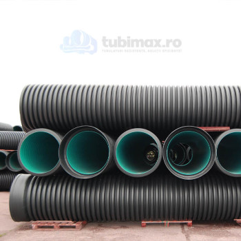 Teava riflata PEID SN4 OD 400/343mm