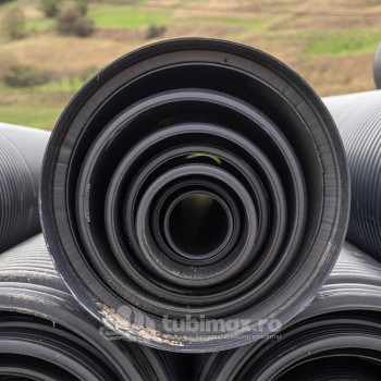 Teava Corugata/Riflata HDPE SN8 Dext1000/Dint 840mm 6m
