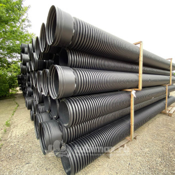 Teava riflata podete HDPE SN8 OD 630/530mm