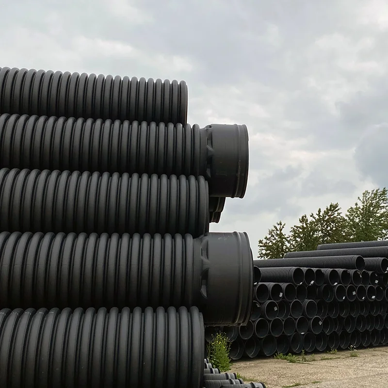Tub Corugat 400 HDPE SN4 Dext454/Dint 400mm 6m