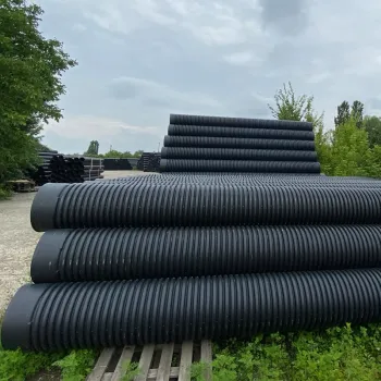 Teava Corugata HDPE SN16 Dint 1200mm cu Ranforsare de Otel