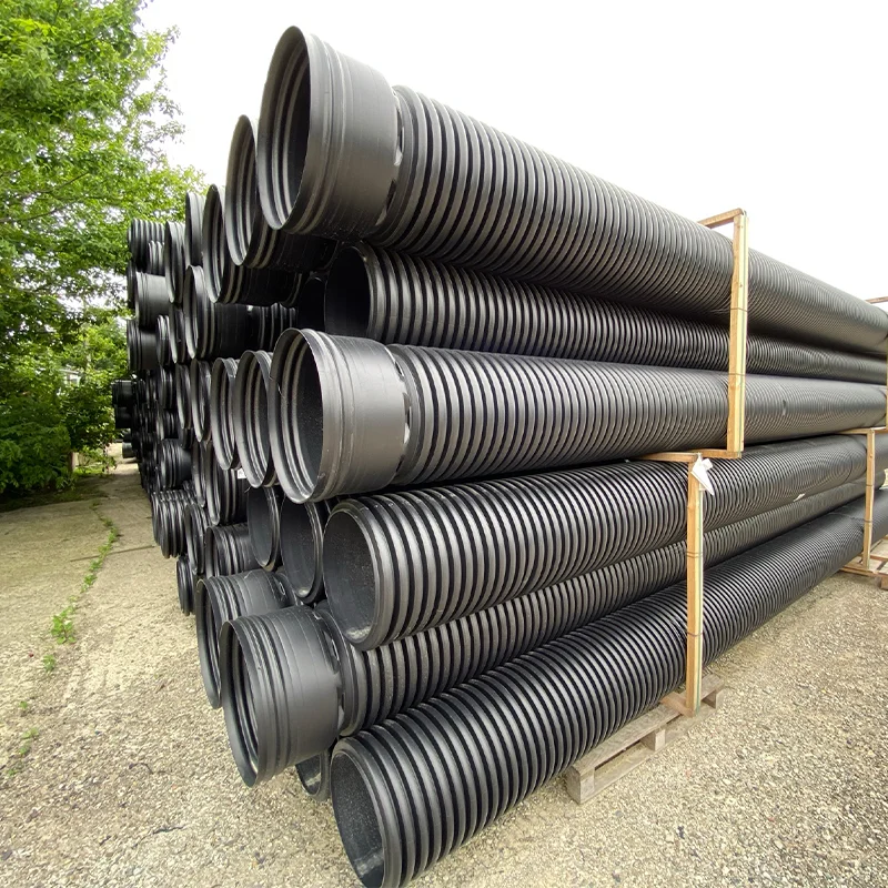 Teava Corugata HDPE SN16 Dint 2200mm cu Ranforsare de Otel
