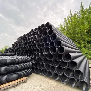 Teava Corugata HDPE SN16 Dint 2200mm cu Ranforsare de Otel