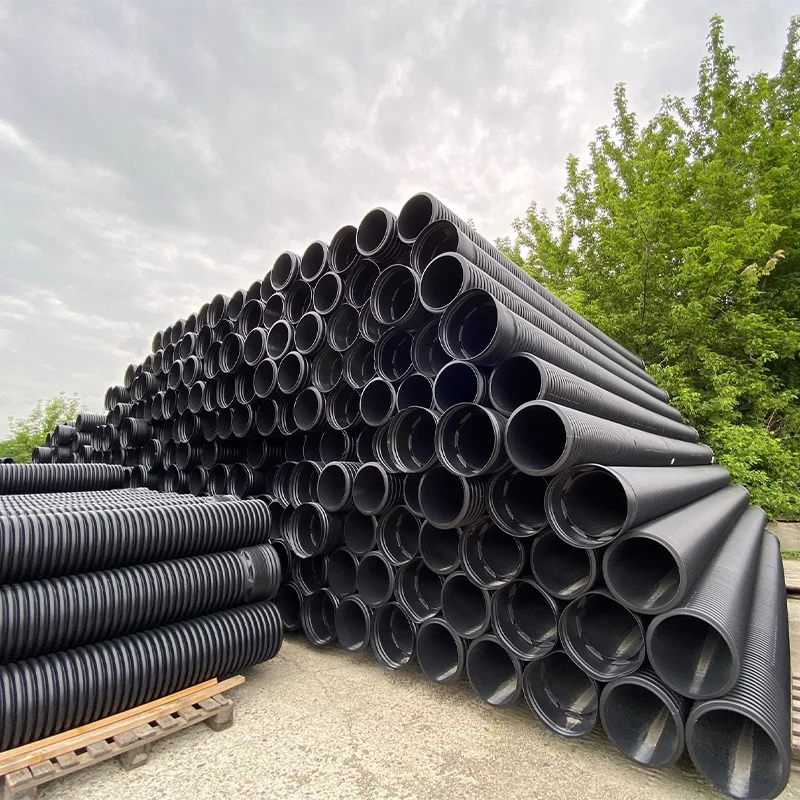 Teava Corugata HDPE SN16 Dint 2200mm cu Ranforsare de Otel