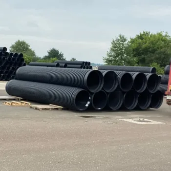 Teava Corugata HDPE SN16 Dint 2600mm cu Ranforsare de Otel