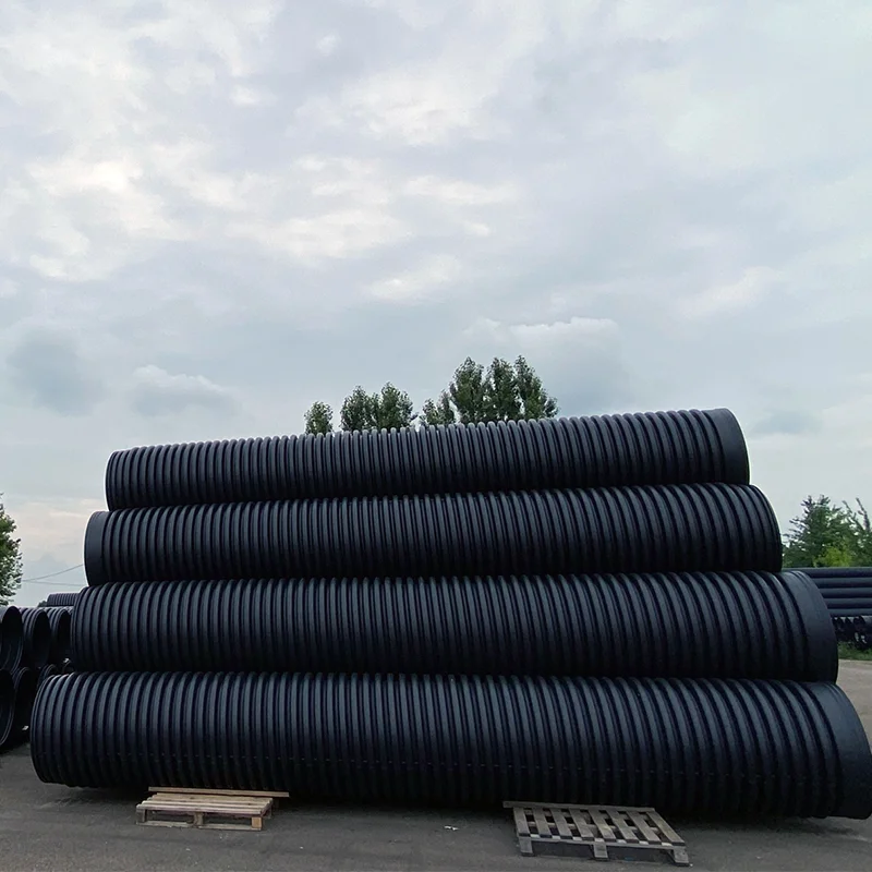 Teava Corugata/Riflata HDPE SN4 Dext1200/Dint 1000mm 6m