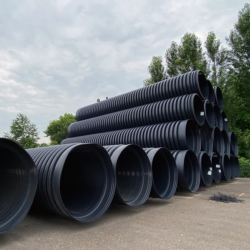 Teava Corugata/Riflata HDPE SN4 Dext1200/Dint 1000mm 6m
