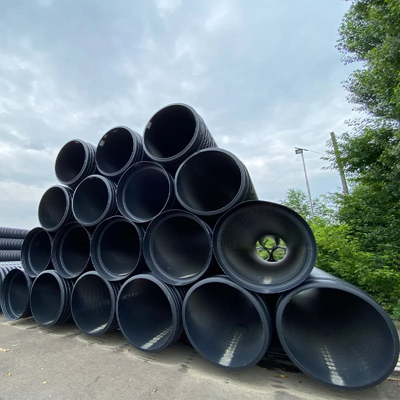 Teava Corugata HDPE SN16 Dint 1200mm cu Ranforsare de Otel