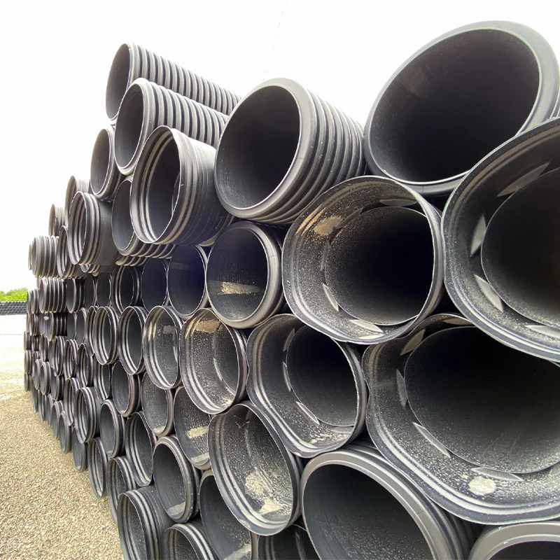 Teava Corugata/Riflata HDPE SN4 Dext287/Dint 250mm 6m