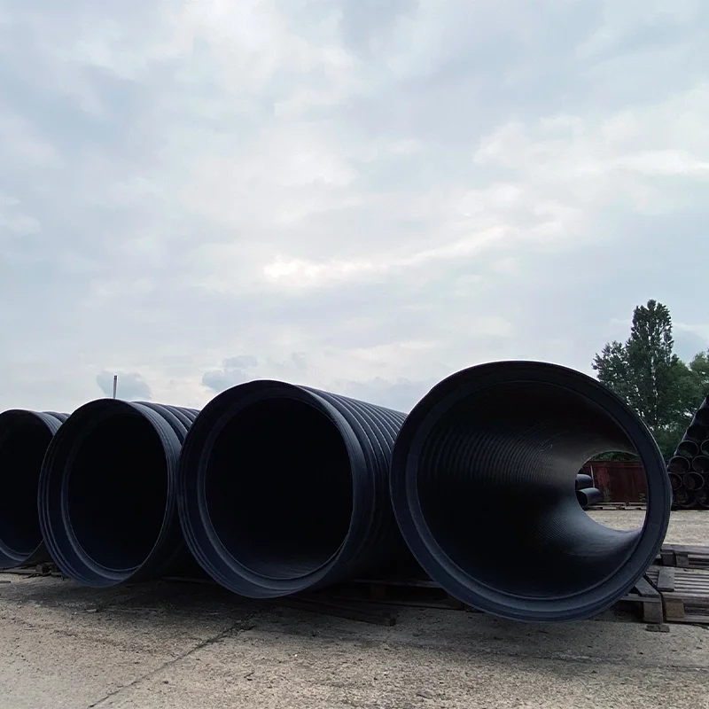 Tub corugat 800 HDPE SN8 Dext906/Dint 800mm 6m